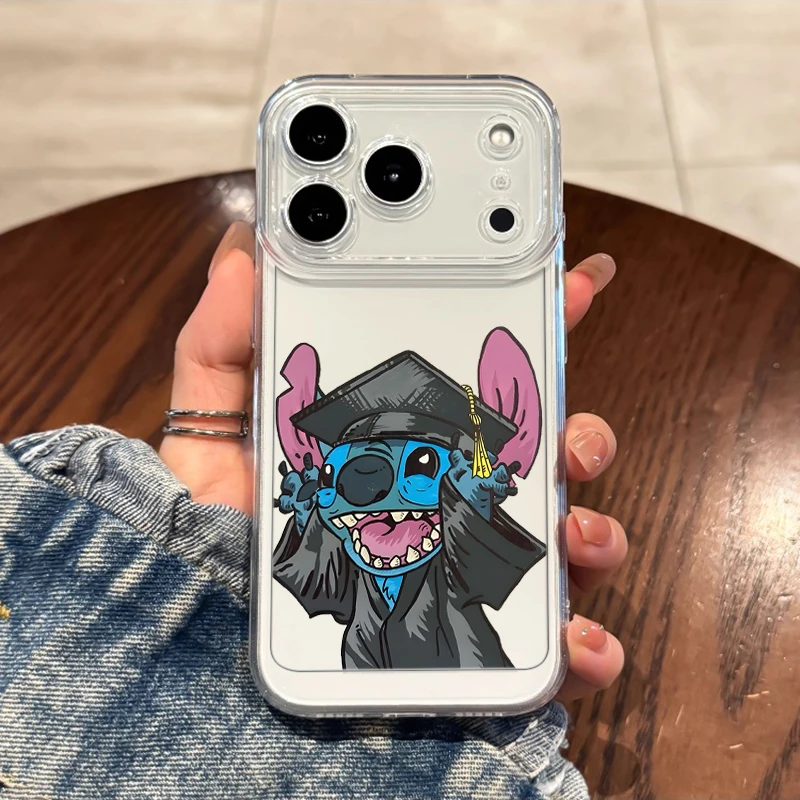 Miniso 2026 جديد غرزة جماليات مضحكة واضح حالات الهاتف آيفون 17 برو ماكس 12 13 11 16 15 14 17 زائد للصدمات بولي TPU كوكه #1