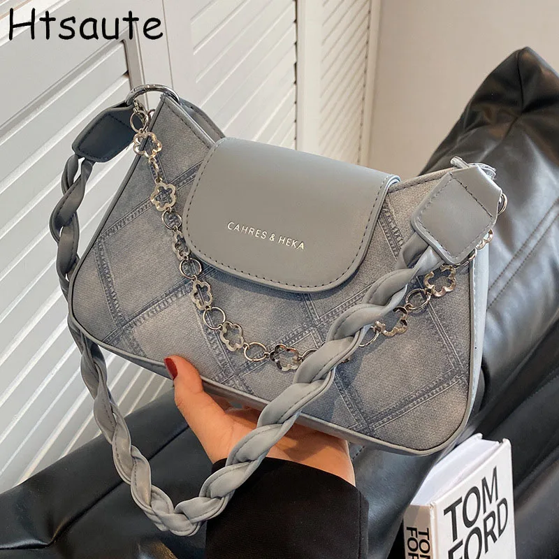 Summer Trendy Underarm Bags Women Crossbody Bag Luxury Designer PU Leather Shoulder Fashion Versatile Ladies Small Handbag