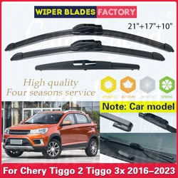 For Chery Tiggo 2 2016-2023 Tiggo 3x MVM X22 DR3 Car Front Rear Wiper Blades Windshield Windscreen Window Rain Brushes 21