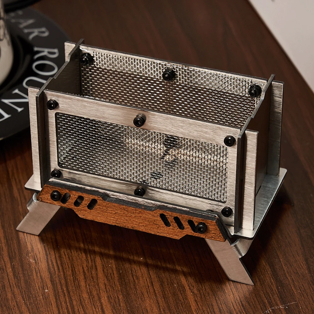 الموقد الروائح الفولاذ المقاوم للصدأ في الهواء الطلق الحطب موقد سطح المكتب موقد النار لمكتب المنزل في الهواء الطلق