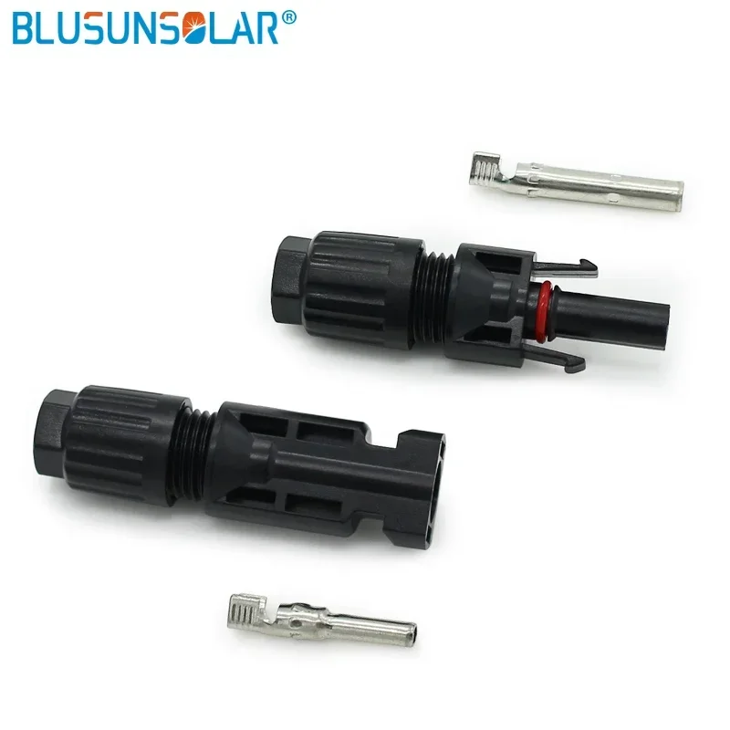 Pair of Solar Connector Plug Cable Connectors (male and female) for Solar Panels and Photovoltaic Systems