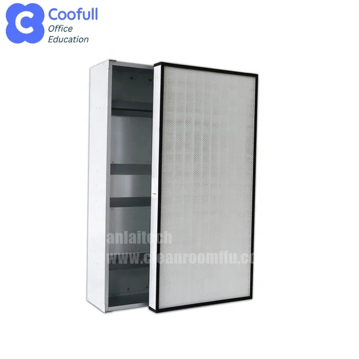 COOFULL New Modular Group Control FFU Cleanroom Laminar Flow Hood HEPA Fan Filter Unit Core Component Motor Clean Room Panel