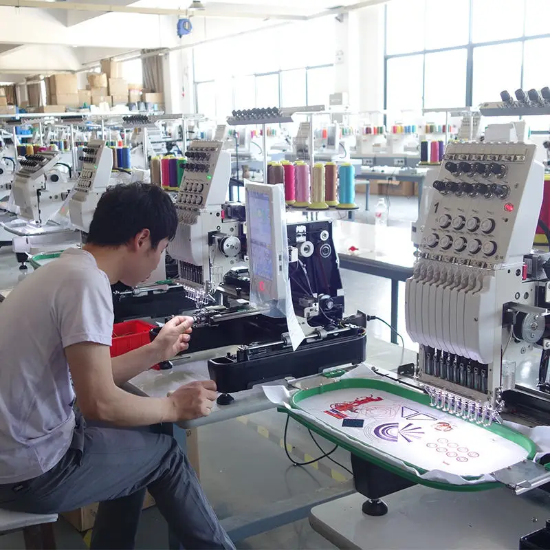Supports High-Speed Multi-Head Operation Industrial Professional  Embroidery Machine Computer Embroidery Machine Price for Sale