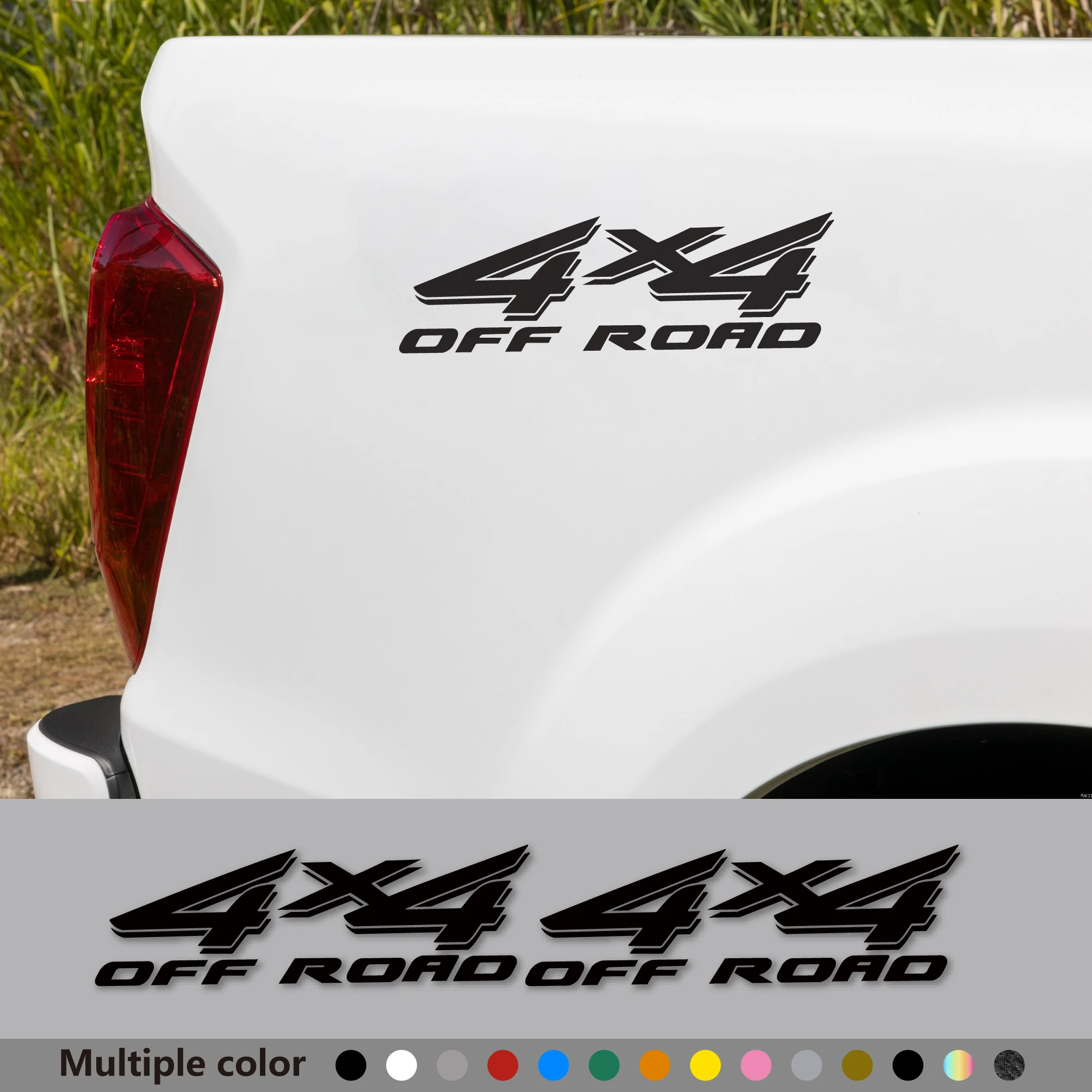 2pcs Car Rear Trunk Side Decals Pickup Body Sticker Truck Vinyl 4x4 Off Road Graphics Auto Decor Exterior Accessories