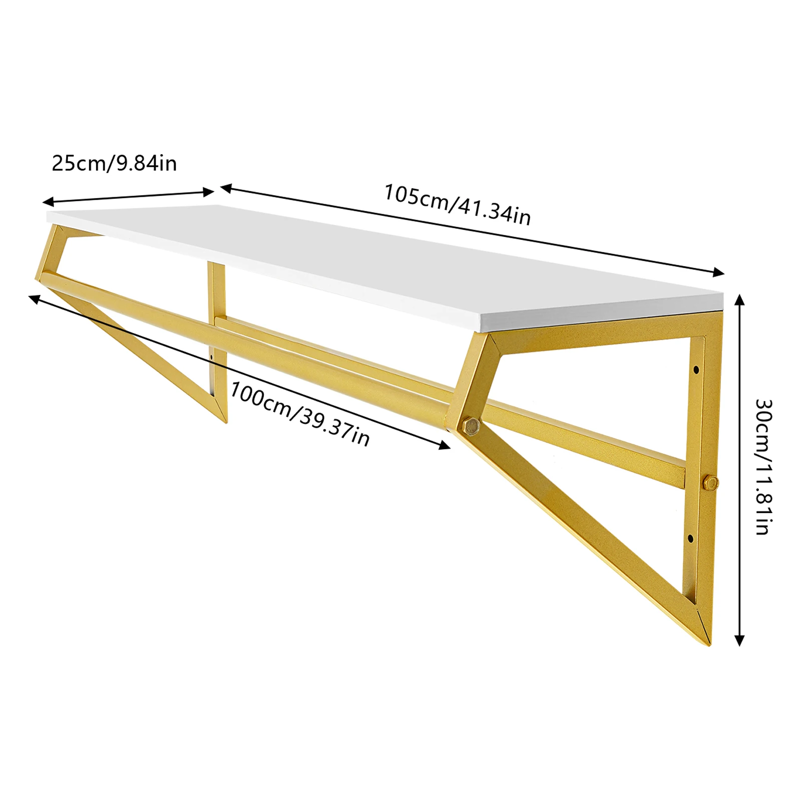 Sturdy Wall-Mounted Clothing Rack, Multi-Purpose Storage for Clothes and Accessories, Easy to Install and Clean