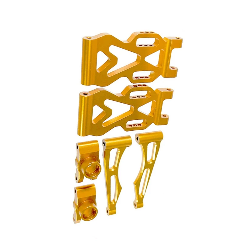 مجموعة أذرع معدنية خلفية لأعلى ولأسفل (L/R) لجهاز التحكم عن بعد عالي السرعة SCY 1/16 باللون الذهبي