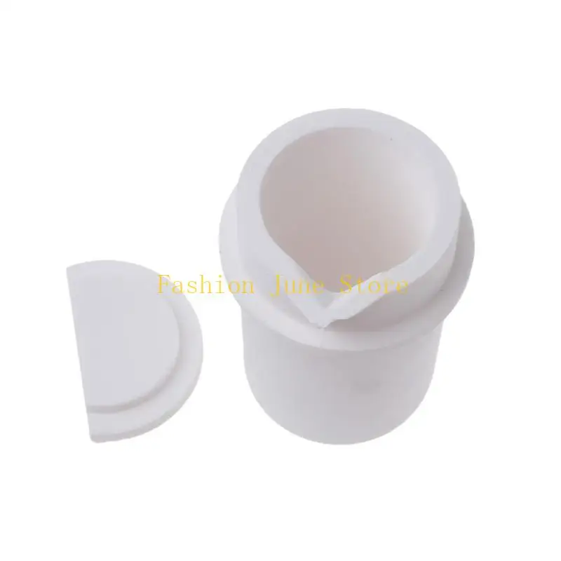 N5KA Ceramic Crucible Dish Cup High Temperature Resistance 1 KG for Melting Casting Refining Gold Silver Copper Metal Jewelry