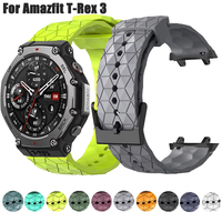 Soft Sports Watchband For Amazfit T-Rex 3 Smart Watch Silicone Strap Bracelet Correa For Xiaomi Huami Amazfit T-REX3 Wrist Belt