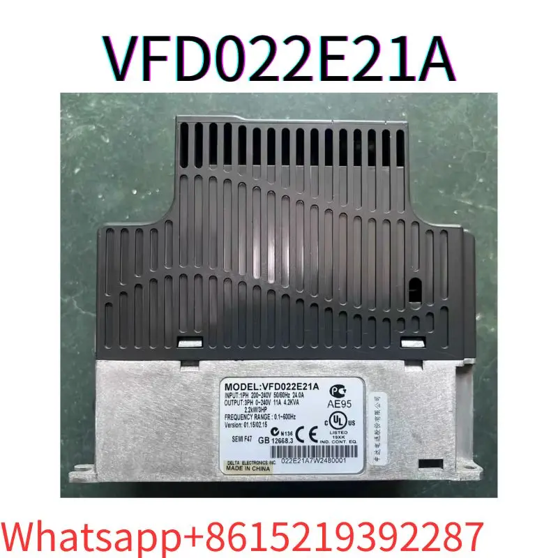 Imagem -03 - Inversor Original de Vfd022e21a Monofásico 220v 2.2k Segunda Mão Testado ok