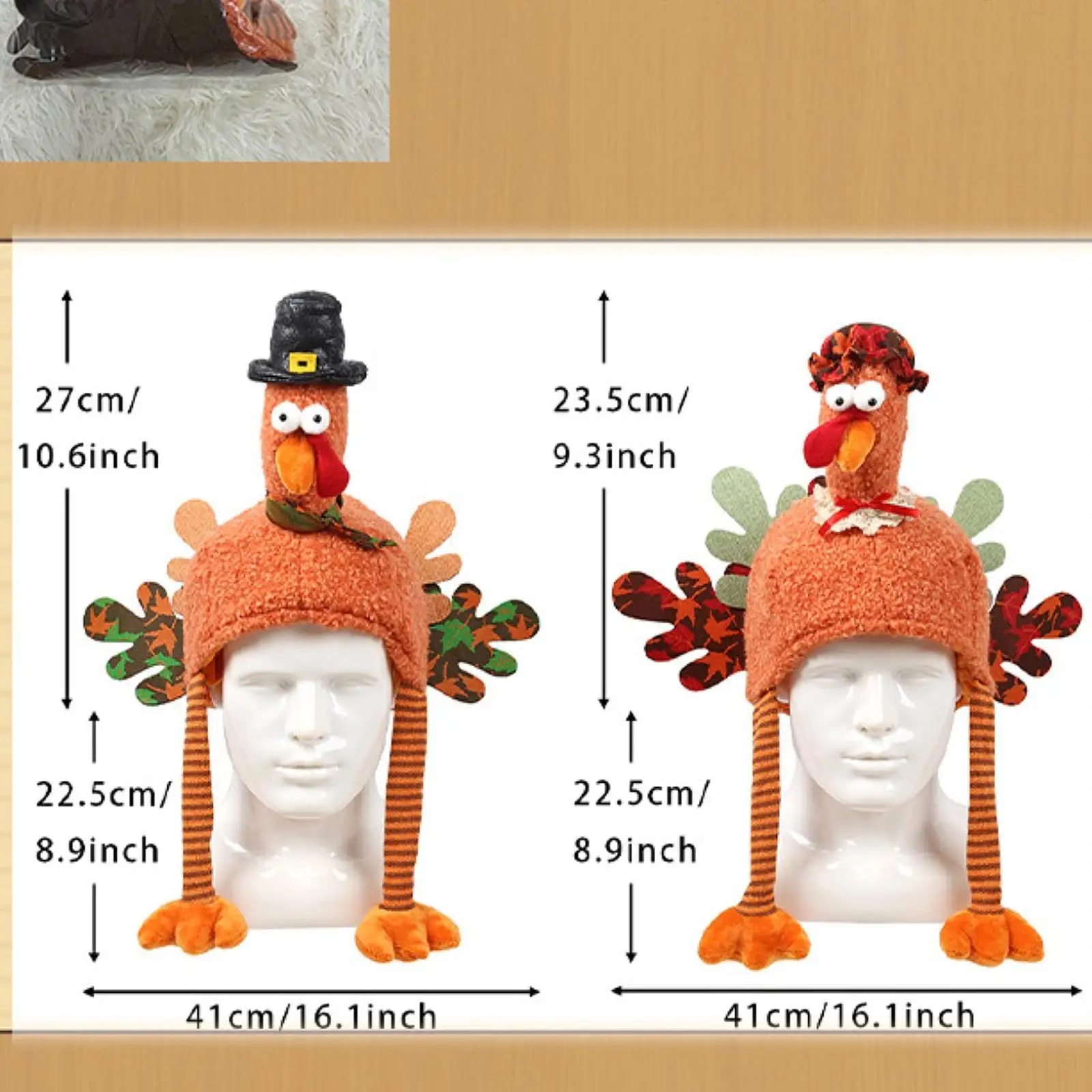 Kapelusz na Święto Dziękczynienia Nakrycie głowy Kreatywne akcesoria do rękodzieła DIY Rękodzieło Przebranie