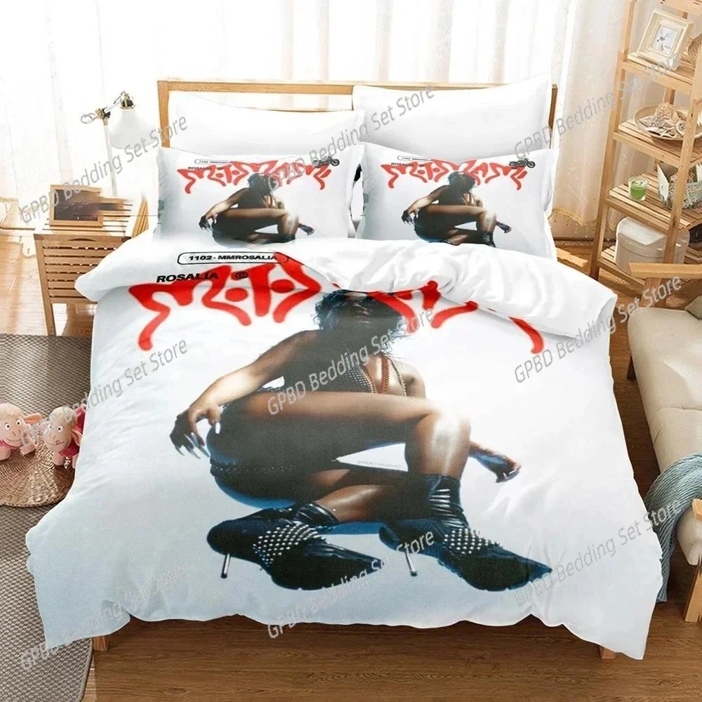 

3D Print Rosalia Album Motomami Bedding Set 3D Printed Suitable for Bedroom Duvet Cover Set With Pillowcases Kids Home Textile