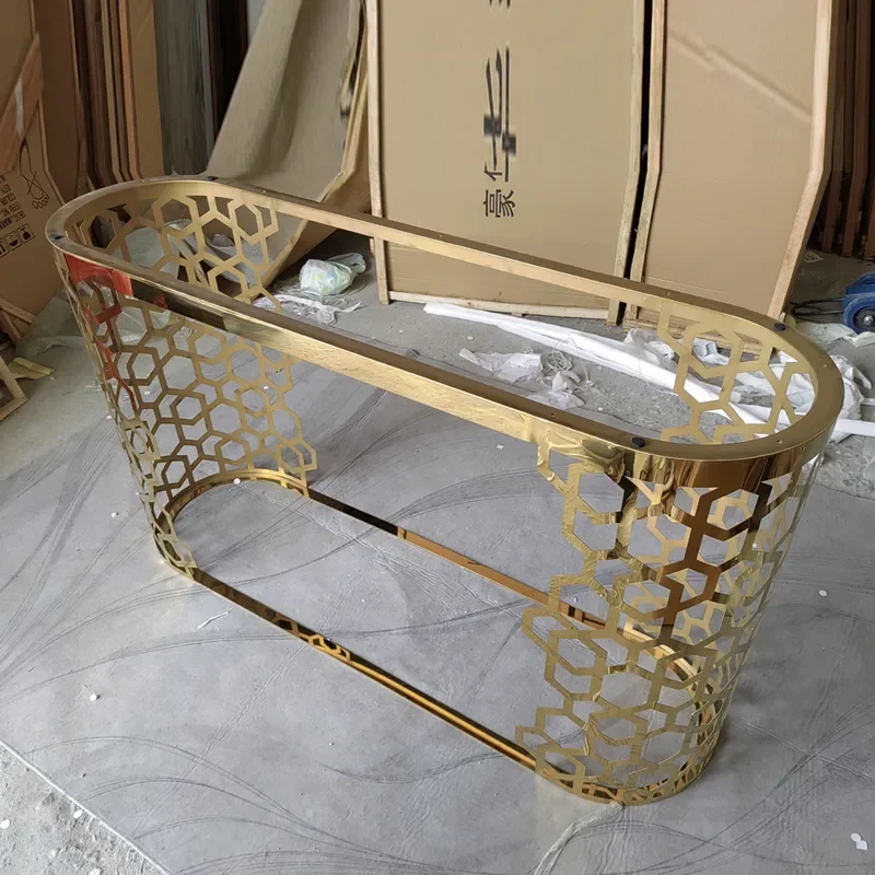 Light Luxury Marble Entrance Table for Hong Kong Style Aisle Wall Corridor Display Lobby Entrance Door Table