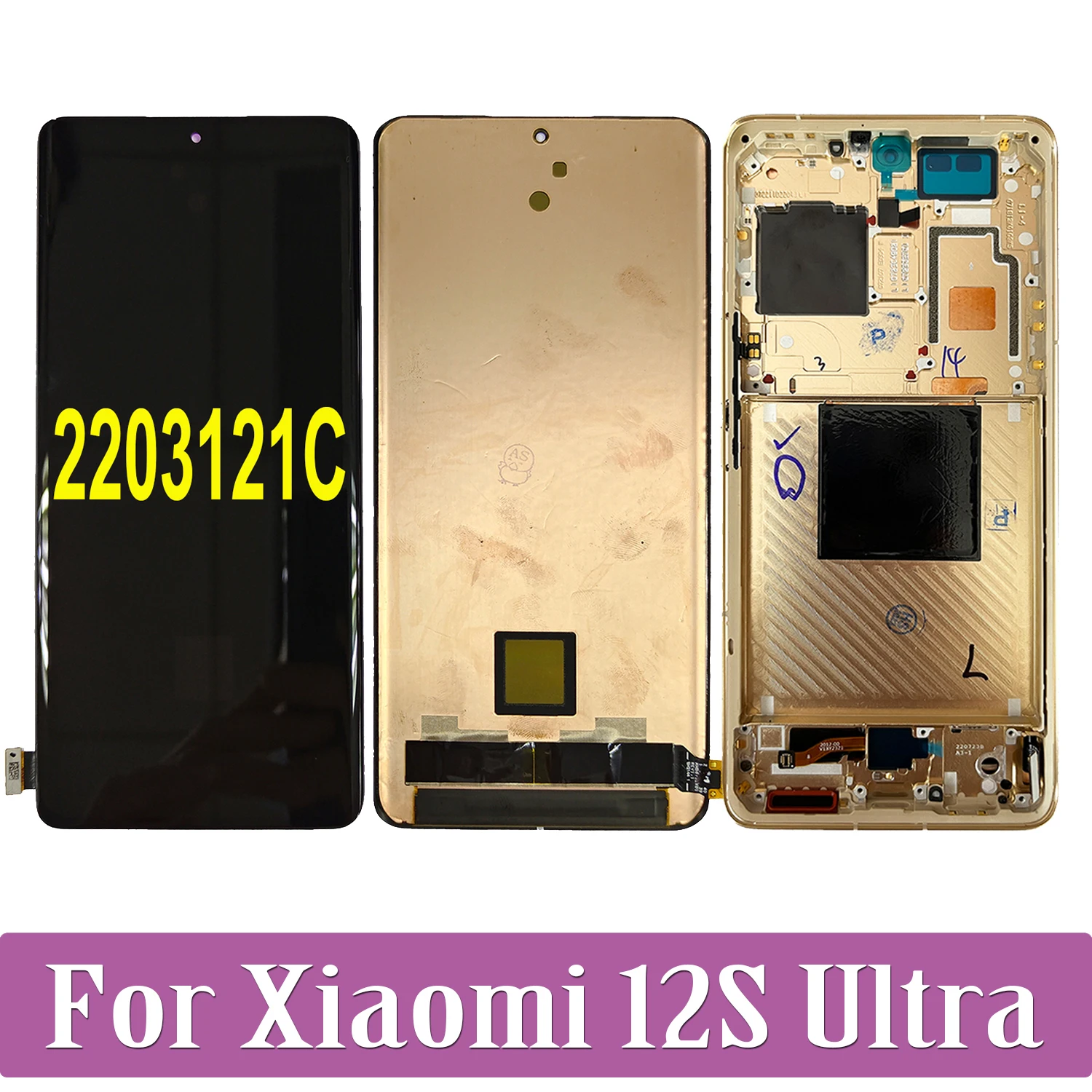 AMOLED For Xiaomi 12S Ultra LCD Display Touch Screen Digitizer Assembly For Xiaomi 12SUltra 2203121C LCD