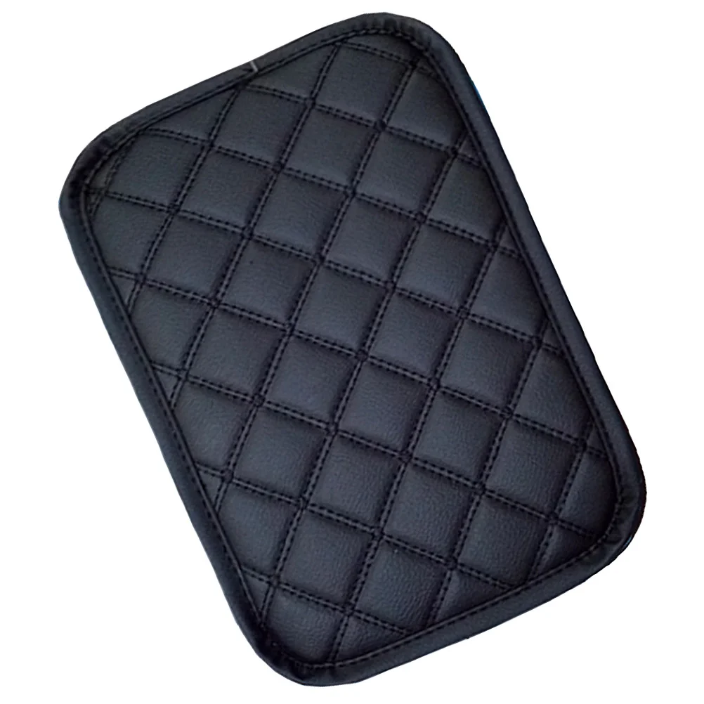 

Universal Car Armrest Box Pad Pu Armrest Cushion Soft Comfortable Non-Slip Elastic Back Fit Console Mat Auto Seat Box