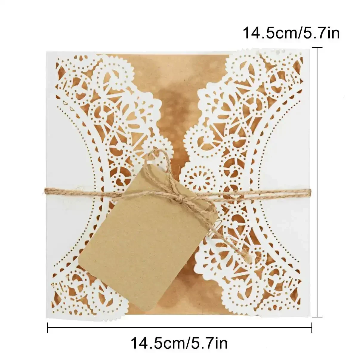 10/30/50Pcs/set Laser Cut Wedding Invitations Cards Tags Vintage Wedding Bridal Gift Greeting Card Event Party Birthday Supplies