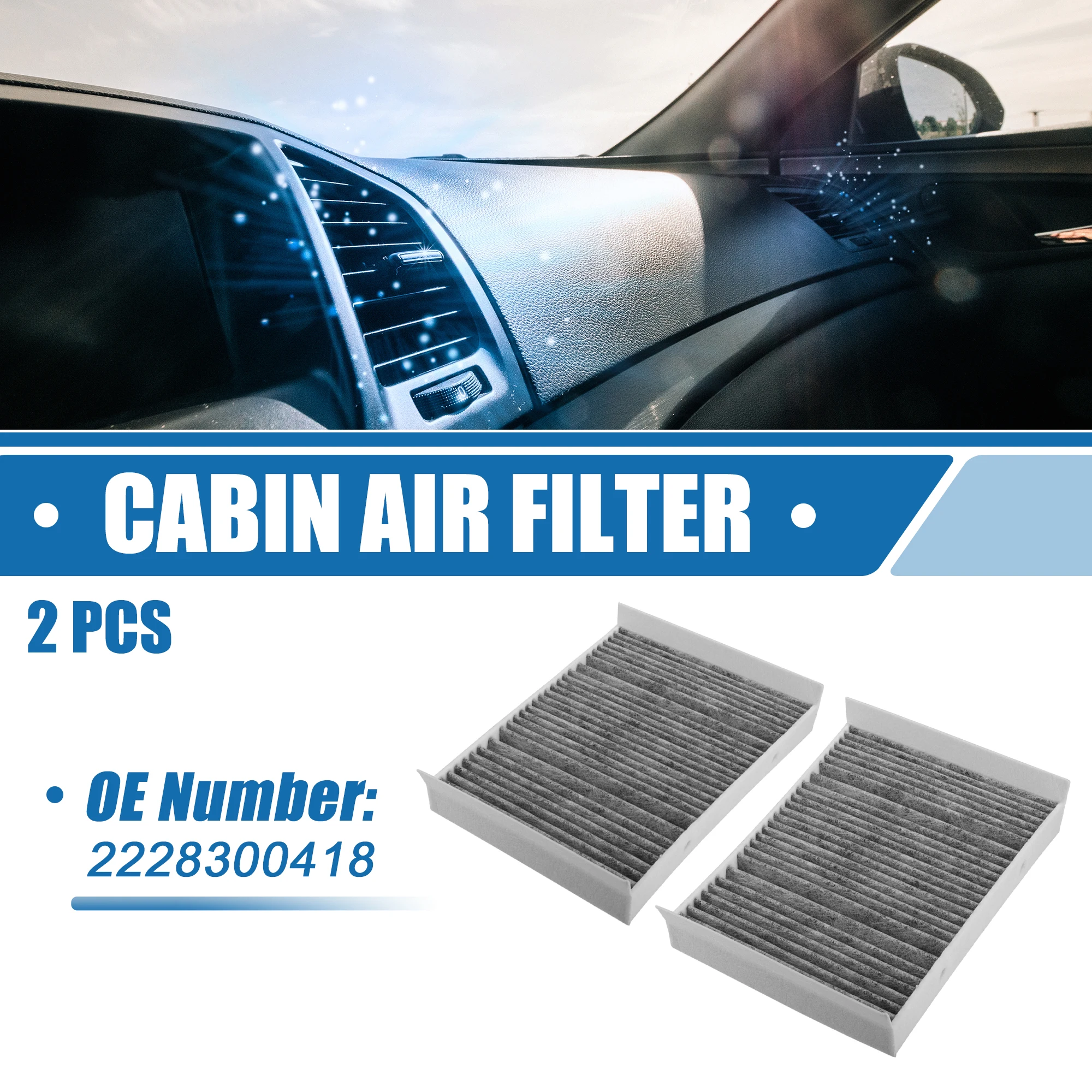 X Autohaux Car Cabin Air Filter 2228300418 Engine Air Filter for Mercedes-Benz S63/65/450/550/560/600 AMG 2013-2020 Accessories