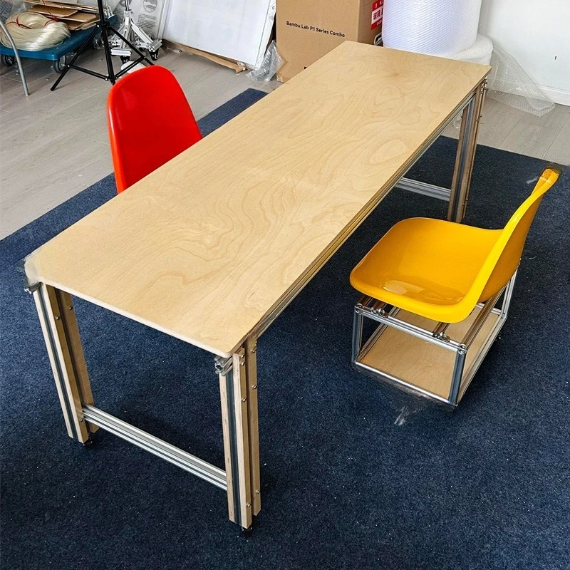 Birch marine board home desk office computer table and chair combination aluminum profile long table conference table
