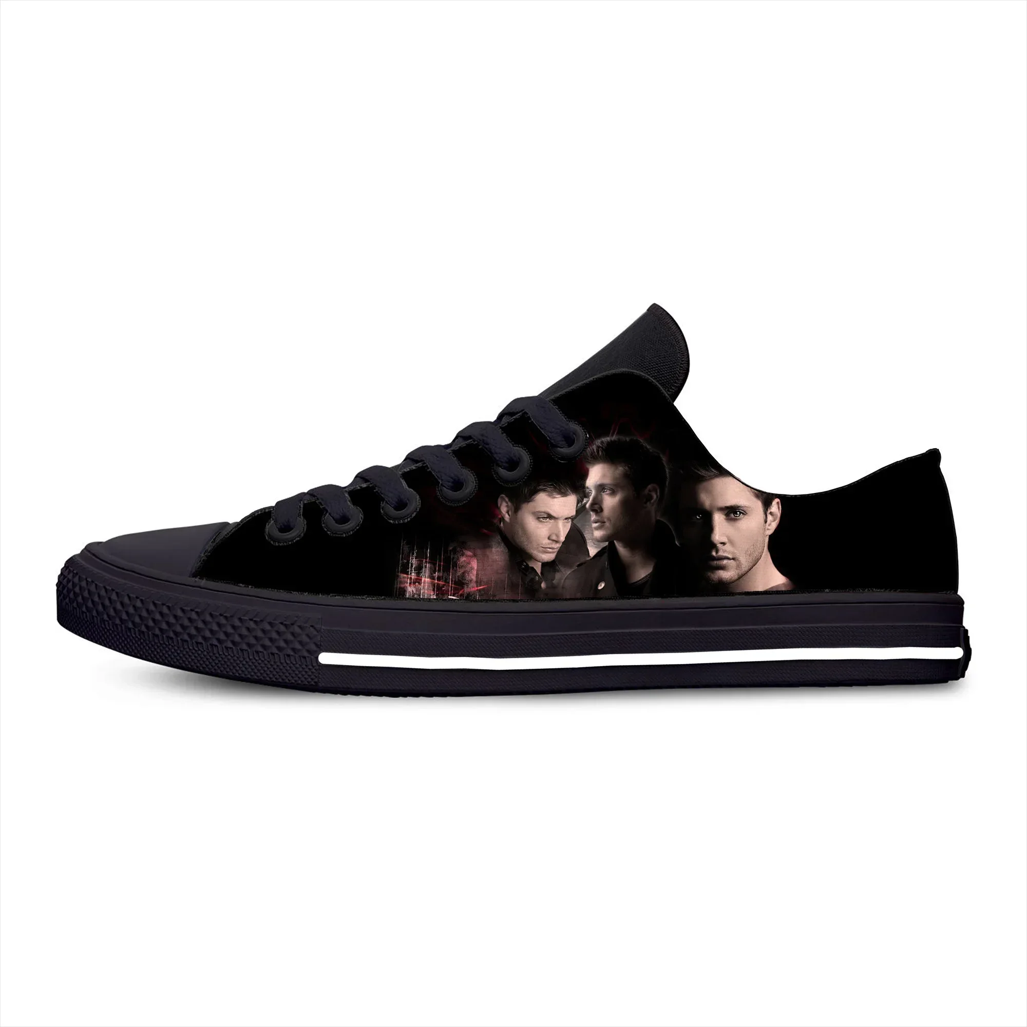 Supernatural Winchester Brothers zapatos de tela informales, zapatillas ligeras y transpirables, con estampado 3D, para hombre y mujer