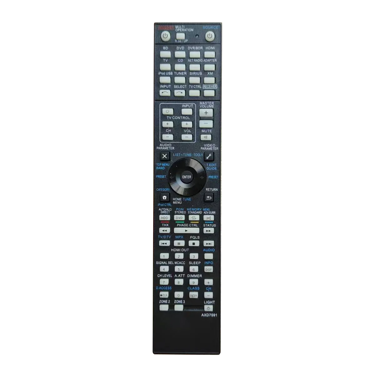 AXD7591 Telecomando sostituito per ricevitore AV audio Pioneer AXD7591 Telecomando VSX-33 SC-35 VSX-32 AXD7591