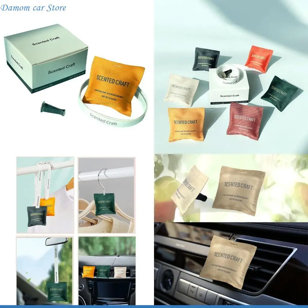 

A2UC Air Vent Freshener Diffuser Home Decors Pet Areas for Cars Essentials Odor Scented Sachet Bags