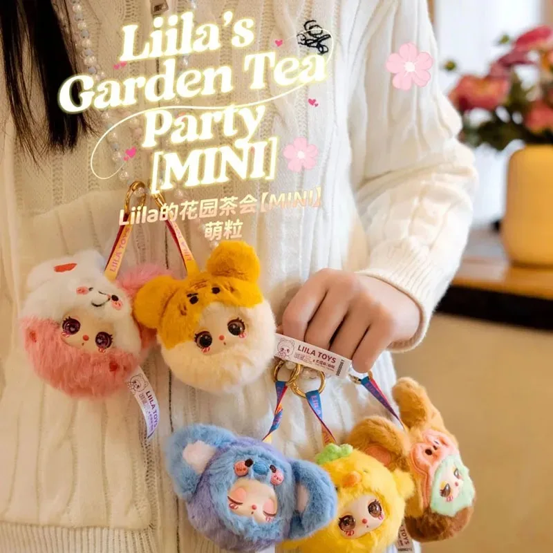 Véritable Liila's Garden Tea Party boîte aveugle en peluche à la mode poupée en vinyle jouet en peluche mignon sac de voyage pendentif enfants boîte mystère cadeaux pour filles