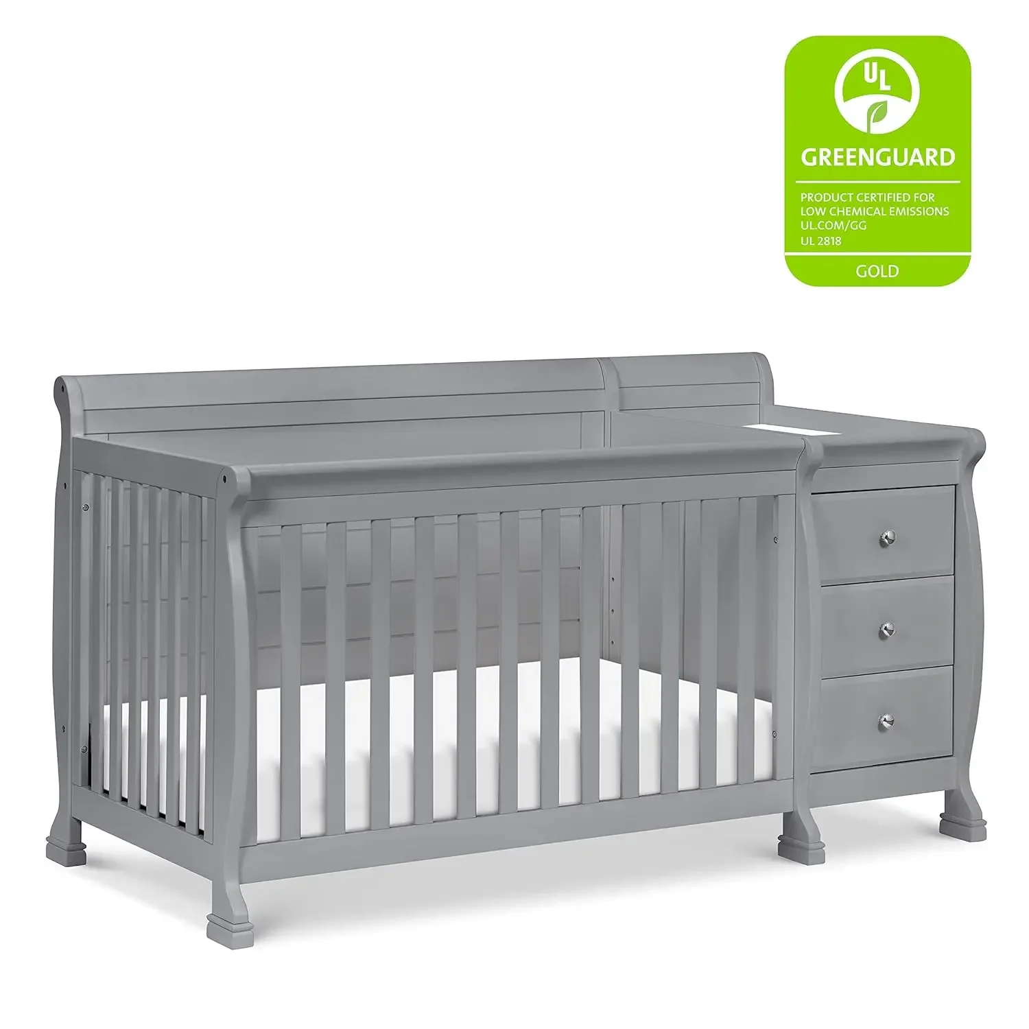 DaVinci Kalani Conversor Crib and Changer, 4 em 1, Cinza