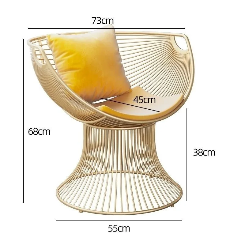 Cream wind single sofa chair, designer light luxury living room receiving negotiation table balcony leisure table and chairs