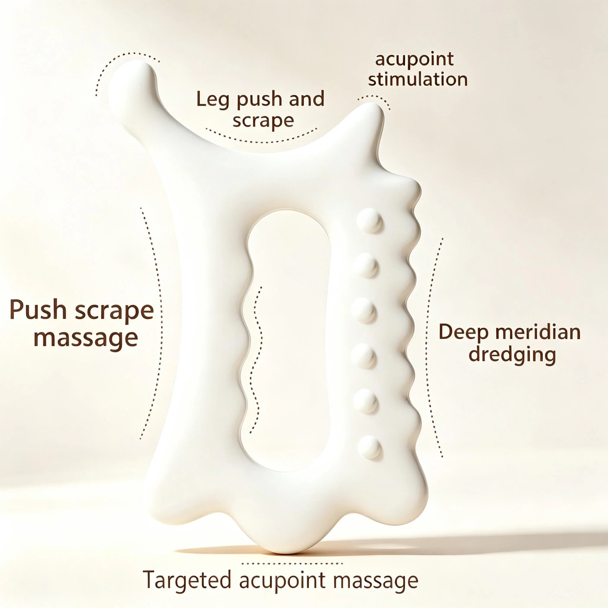 1/2/3Pc White Scraping Board Facial Guasha Handheld Full Body Board Face Lift Muscle Relief For Women Adults Pushing Scraper NEW