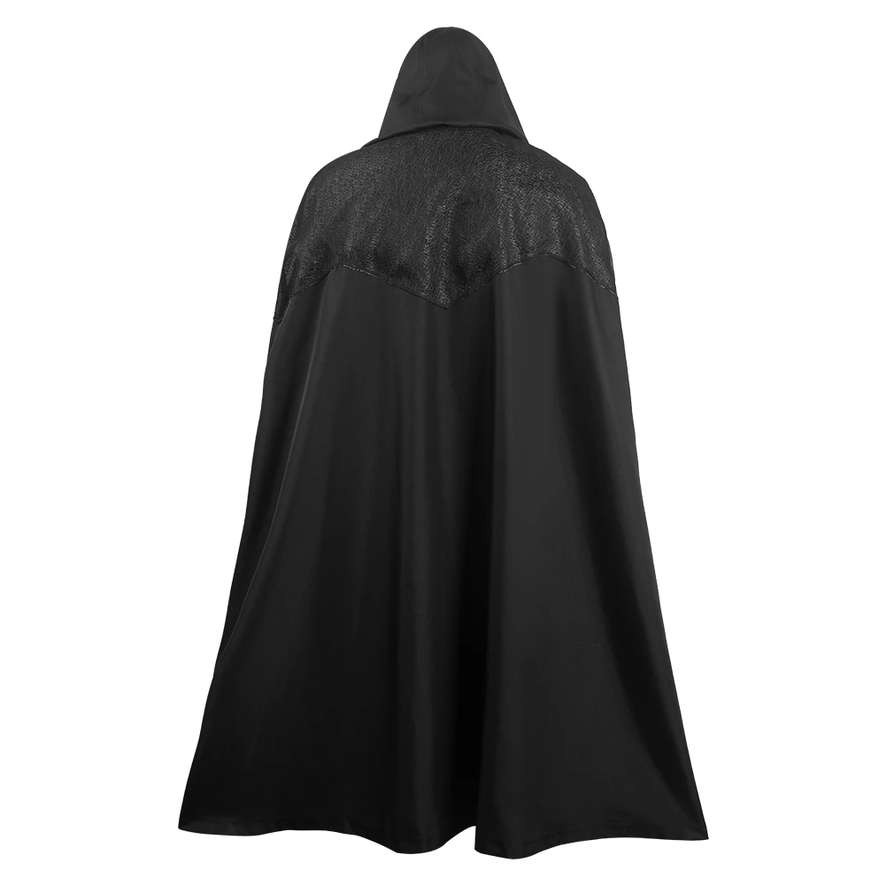 Wizard 3 Geralt Black Cape Cosplay Costume Fantasy mantello uomini adulti travestimento Roleplay Fantasia abiti Halloween Carnival Suit