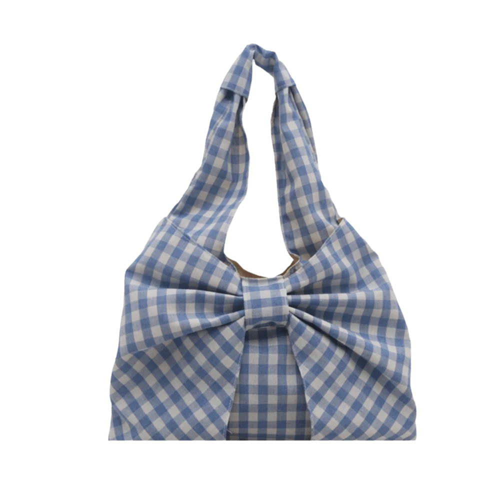 

Casual Korean Style Bow Shoulder Bag Bowknot Fashion Canvas Vest Bag Cute Portable Handbag Outdoor