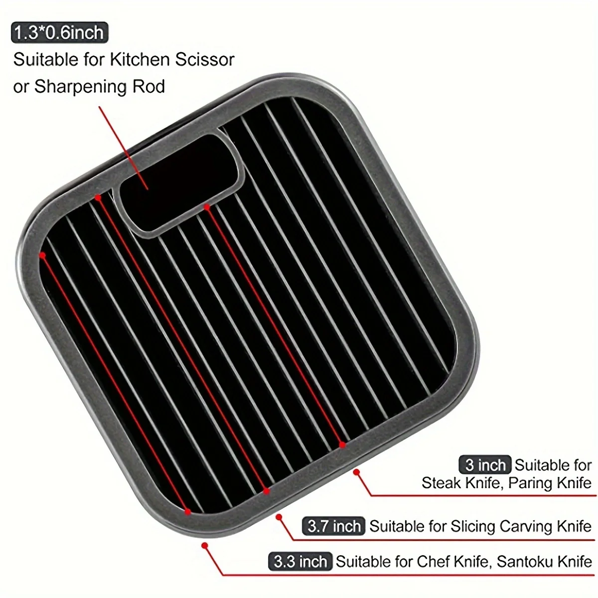 1Pc Single Hole Knife Holder, Kitchen Storage Rack, Vegetable Knife Holder, Household Tool Storage Rack