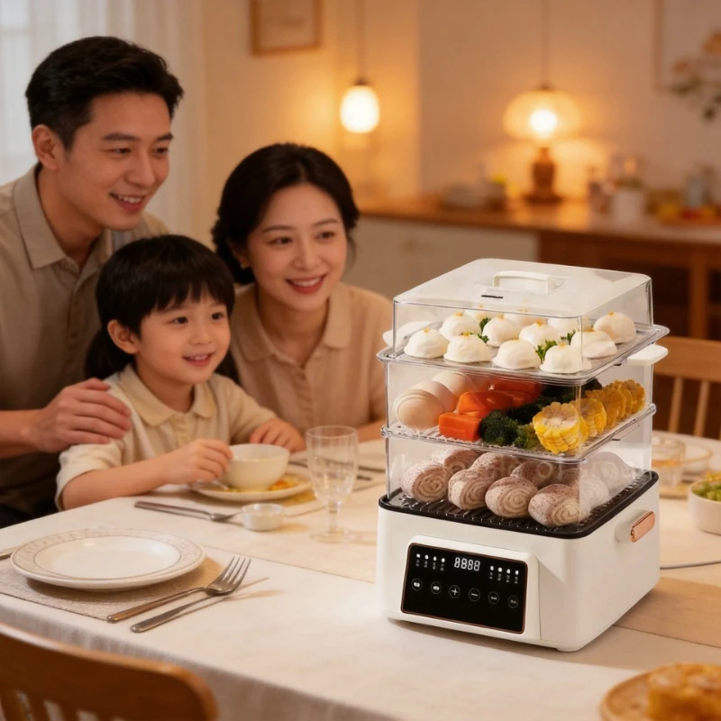 Intelligent Multifunctional Steamer with Timing & Reservation Function