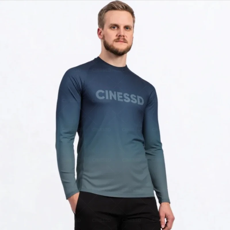 

CINESSD Четыре сезона для бездорожья, быстросохнущая рубашка с длинными рукавами, скоростной пуховый горный велосипед, 2026, модное дышащее и скоростное опускание