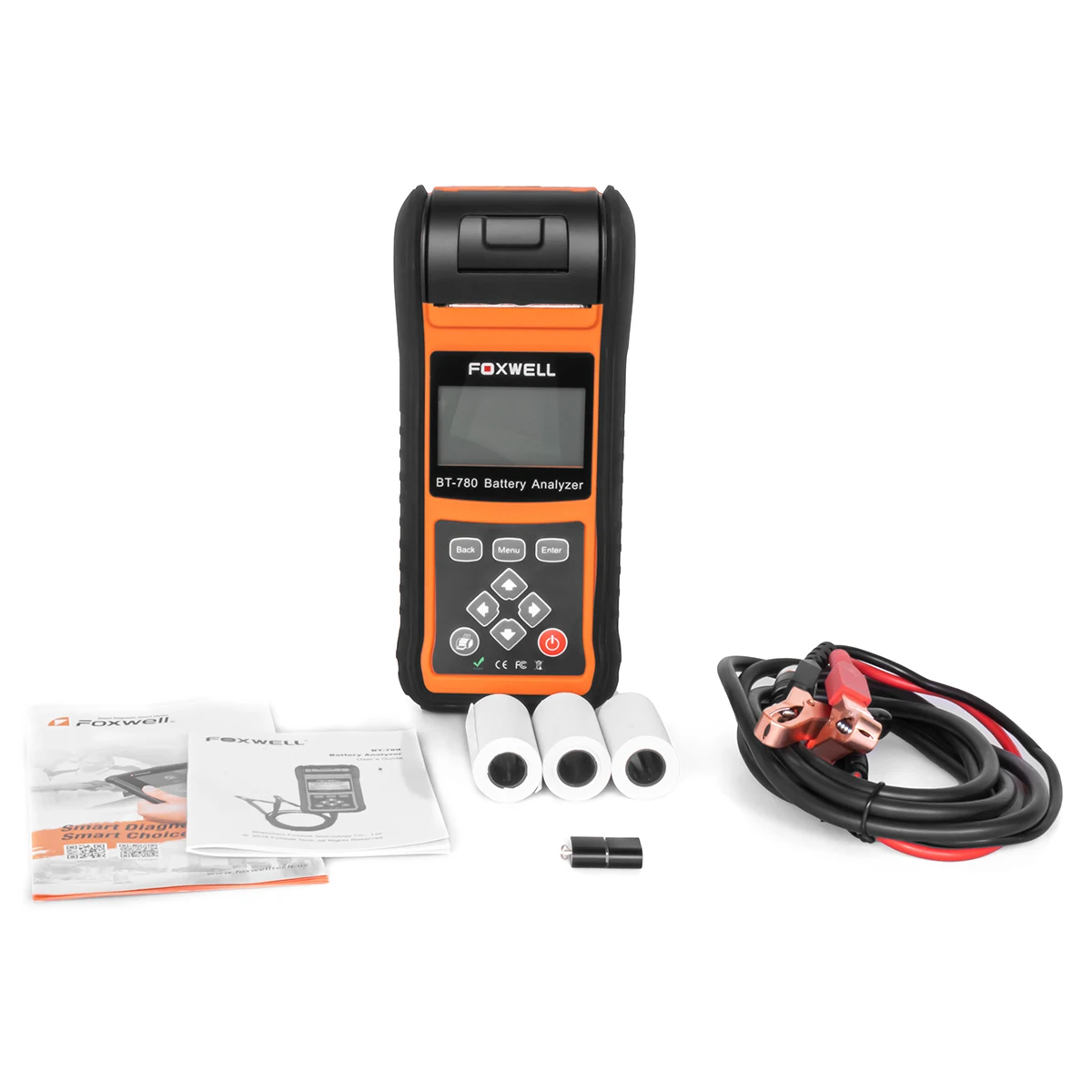 Universal Best Selling FOXWELL BT780 Universal Car Battery Test Type 12V 24V Universal Battery Tester Analyzer With Printer - Image 3