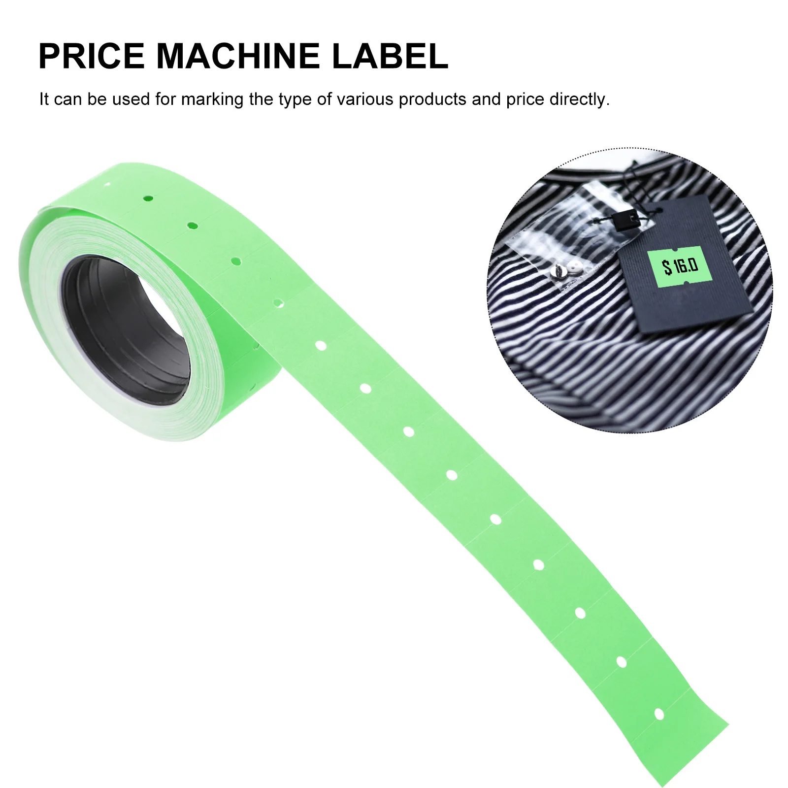 

10pcs 10 Rolls Self Adhesive Price Label Paper For Supermarket Office Retail Use Pricing Tags Sticker File Folder Label