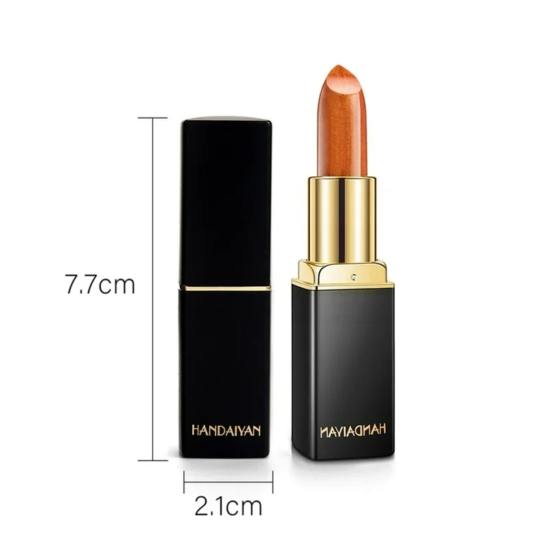 Nude Glitter Lipsticks Makeup 9 Colors Waterproof Mermaid Matte Lipstick Long Lasting Sexy Velvet Red Shimmer Lip Stick Cosmetic