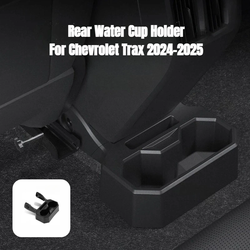 

Multi-Function Rear Water Cup Holder for Chevrolet Trax 2024-2025Storage Box ABS Beverage Support Interior Car Accessories