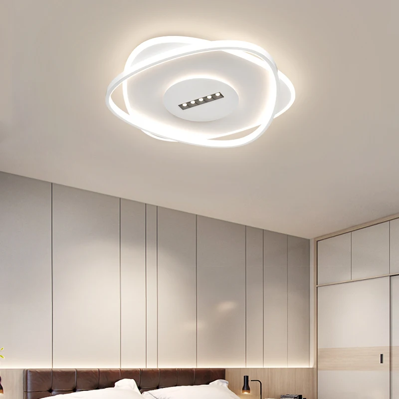 Modern Led Ceiling Lamp Simple Living Room Bedroom Dining Room Minimalist Smart Combination With Spotlight Whole House Lamps