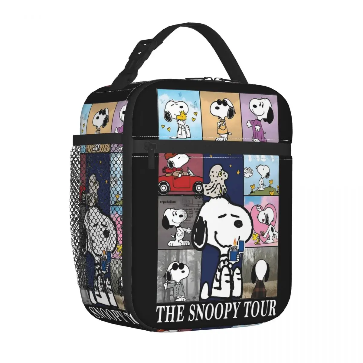 Cute Snoopy The Eras Tour borse per il pranzo isolate contenitore per pasti a tenuta stagna borsa termica Lunch Box School borse per la