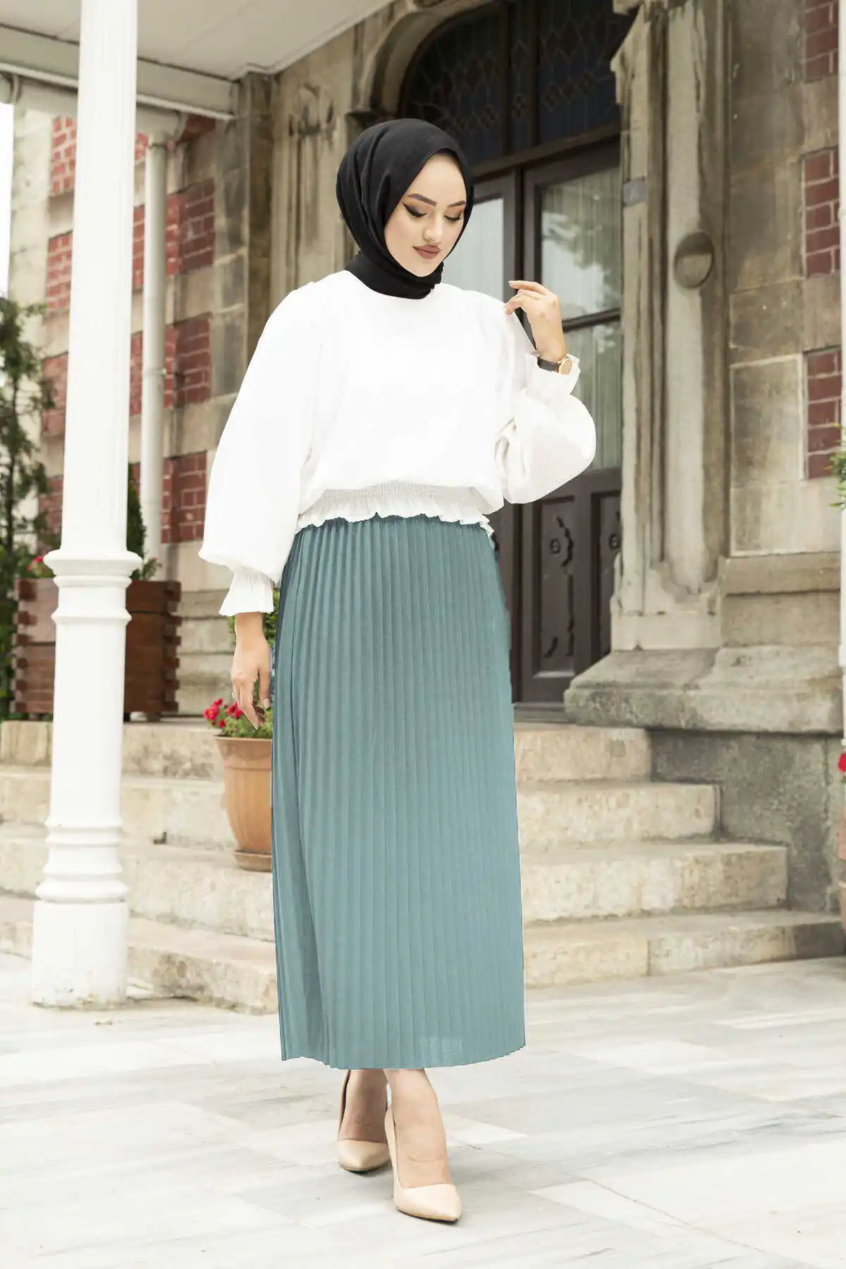 Piliseli Skirt Winter Autumn 2021 Muslim Women Hijab headscarf Islamic Turkey