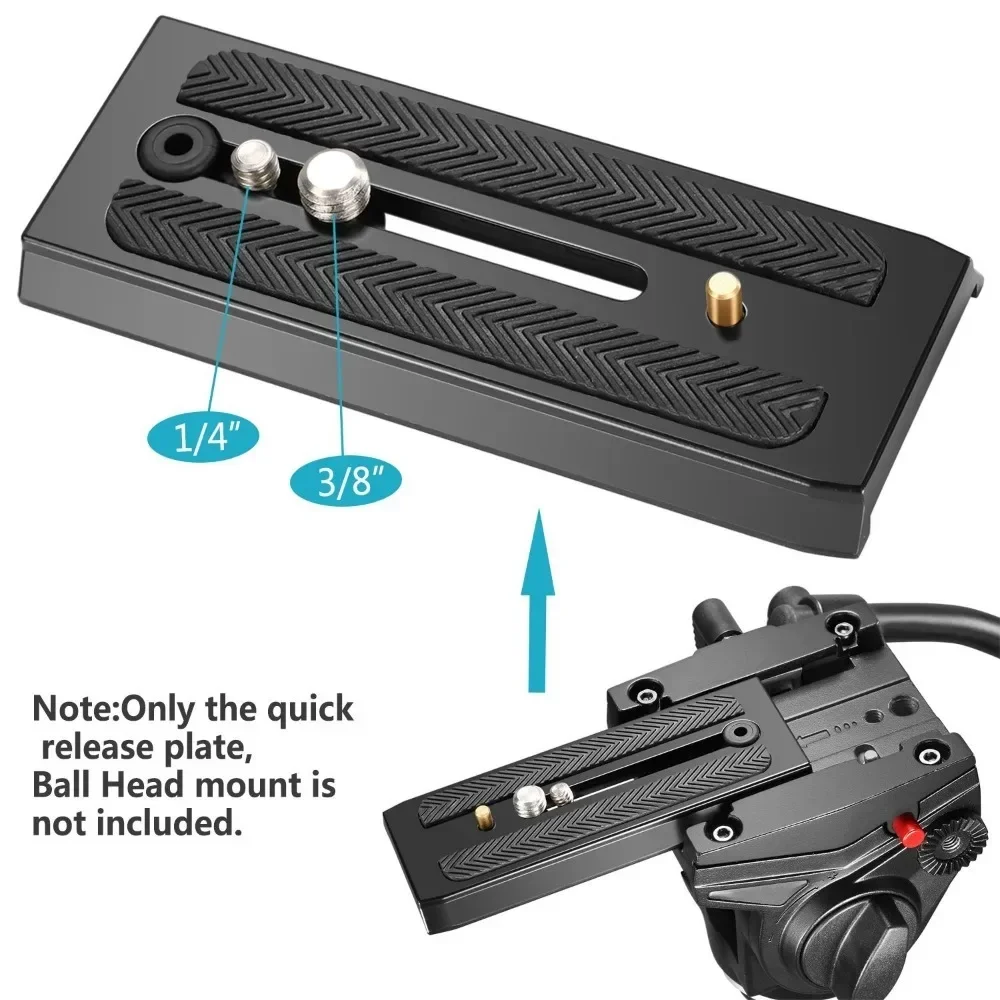 Kamera Digital pelat pelepas cepat kamera braket dudukan pelat dasar pendukung untuk Manfrotto 500ah 701 577 penjepit adaptor Tripod Hydr