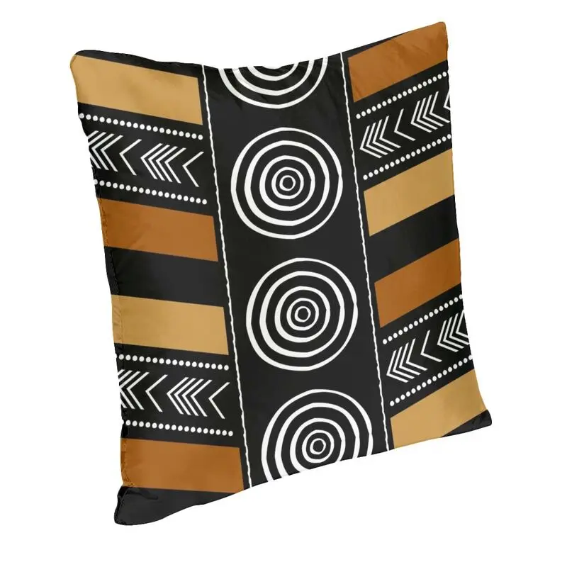 African Mud Cloth Square Pillow Case Home Decor Tribal Ethnic Bohemian Cushions Throw Pillow for Sofa Double-sided Printing