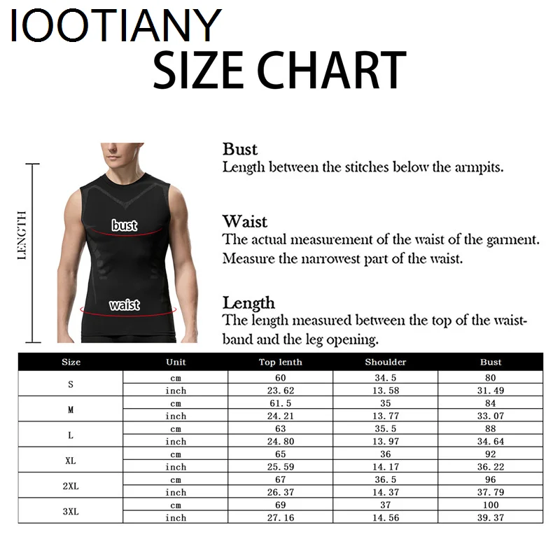 남성용 아이스 실크 슬리밍 조끼, 이온 쉐이핑 조끼, 보디 셰이퍼 압축 티셔츠, 탱크 탑 배 컨트롤, 빠른 건조 피트니스 셔츠 무료 배송