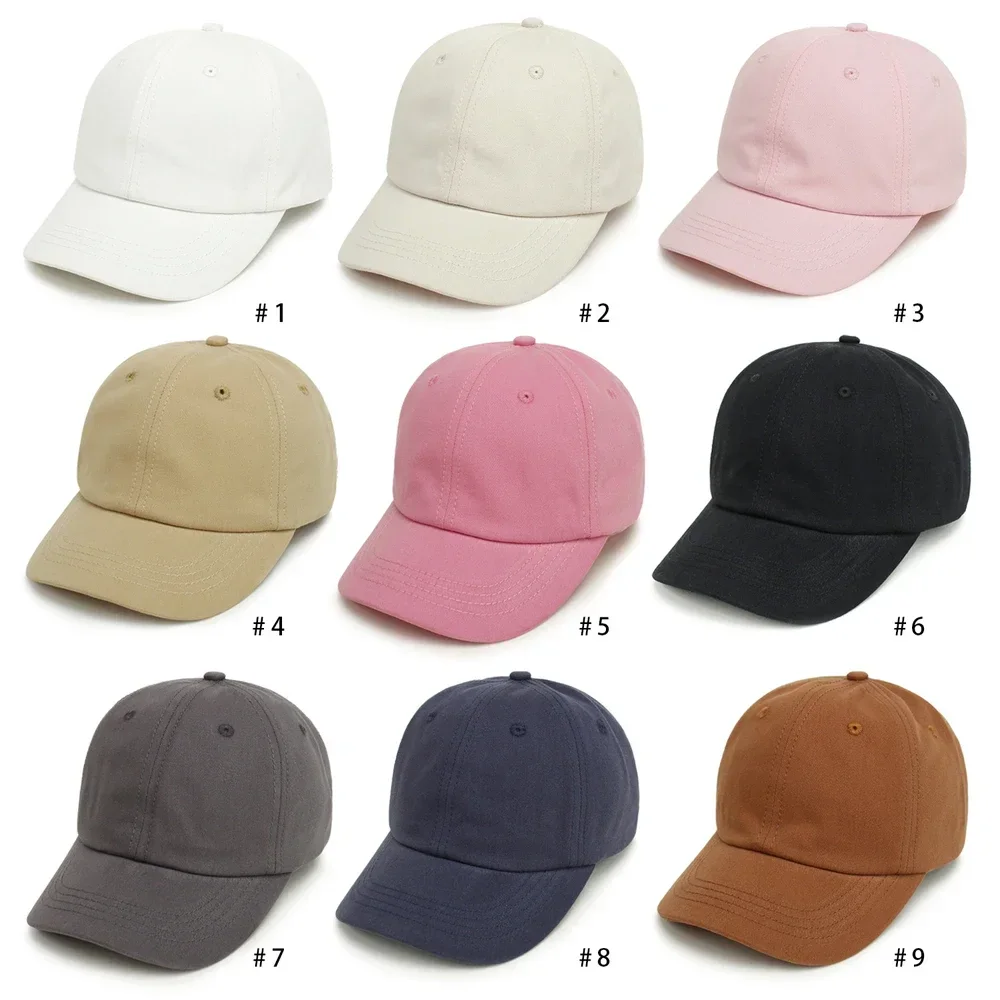 

Baby Baseball Cap Simple Solid Color Girls Sun Caps Children Travel Outdoor Boys Hat Adjustable Casual Accessories 8M-5Y