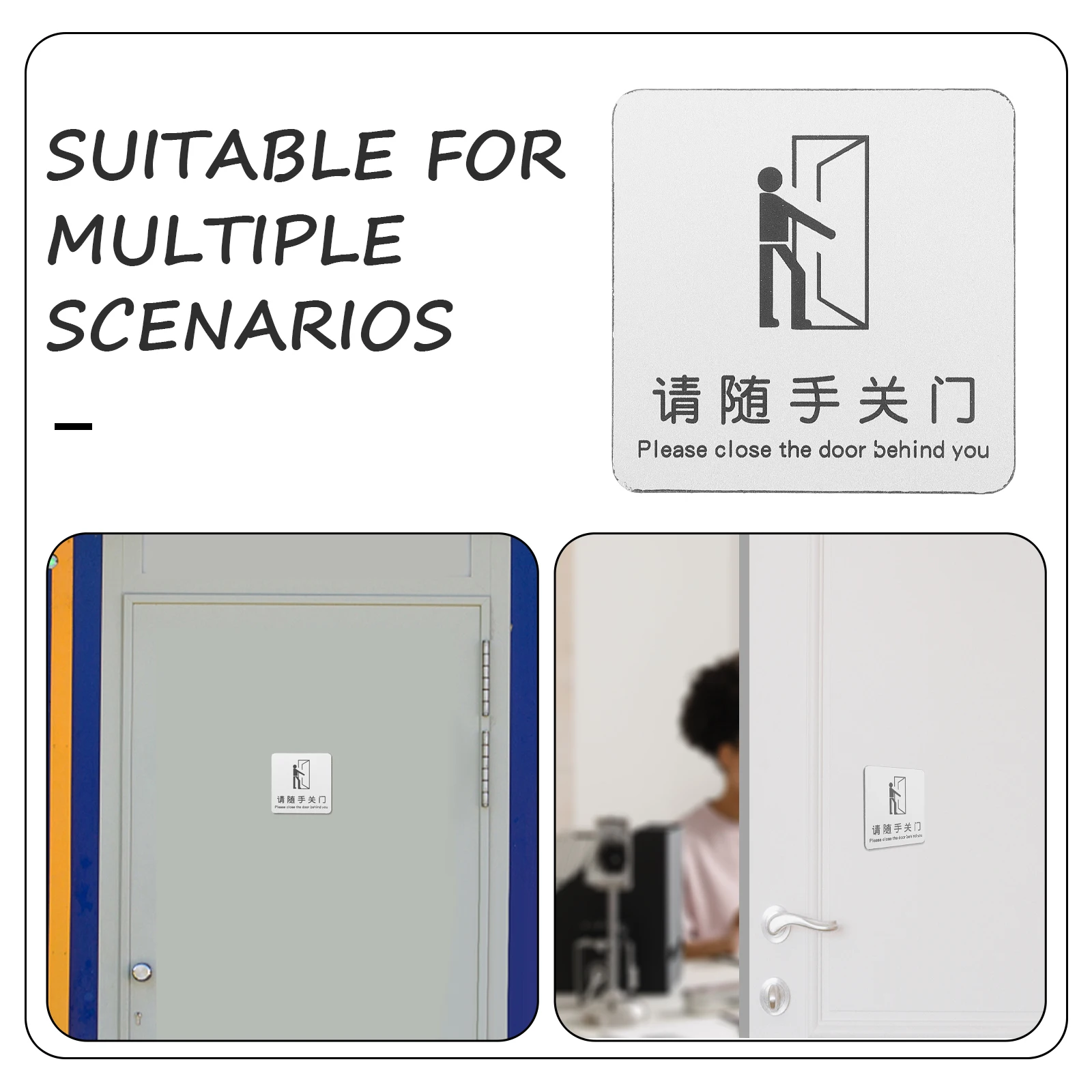 Keep Aluminum Signs For Business Office Keep Door Closed Closed Signs For Counter Sign Safety Notice Sign Door Reminder