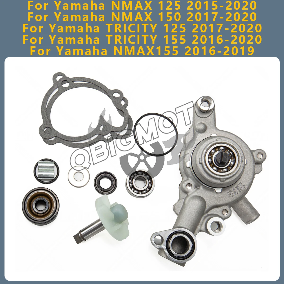 

Motorcycle Engine Water Pump Seal Accessories For Yamaha NMAX125 2020 NMAX 150 NMAX TRICITY 125 155 NMAX155 2017-2019 TRICITY125