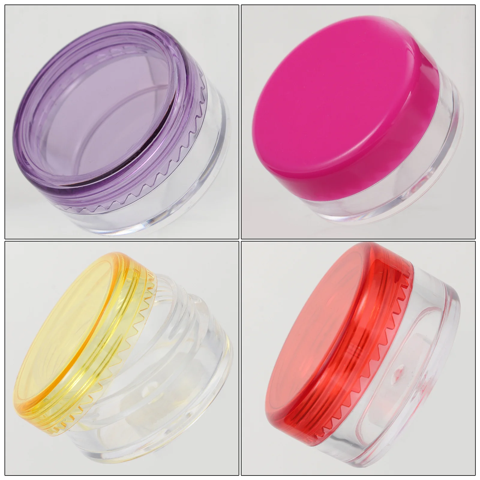 44 Stück Cremebehälter, Kunststoffgläser, gemischte Stile, tragbarer Aufbewahrungskoffer für Reise, Lotion, Creme, Shampoo