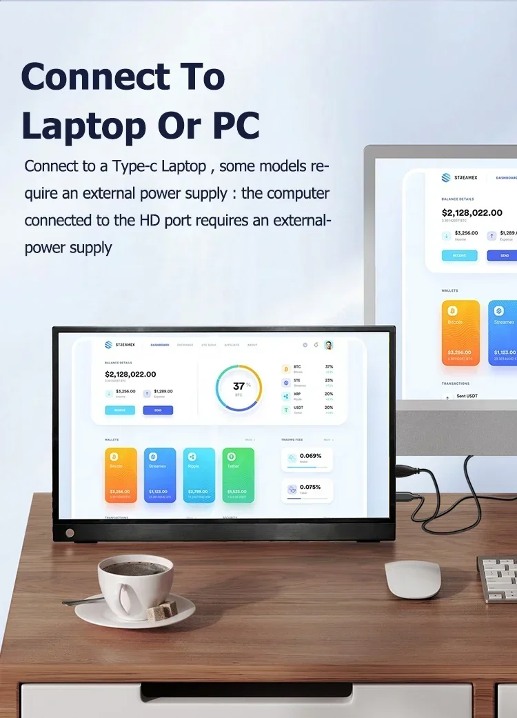 2025 كمبيوتر محمول Lcd 1920*1080 ips 13.3 بوصة كمبيوتر محمول للألعاب USB HD Type-C لأجهزة الكمبيوتر المحمول PS4 X-box