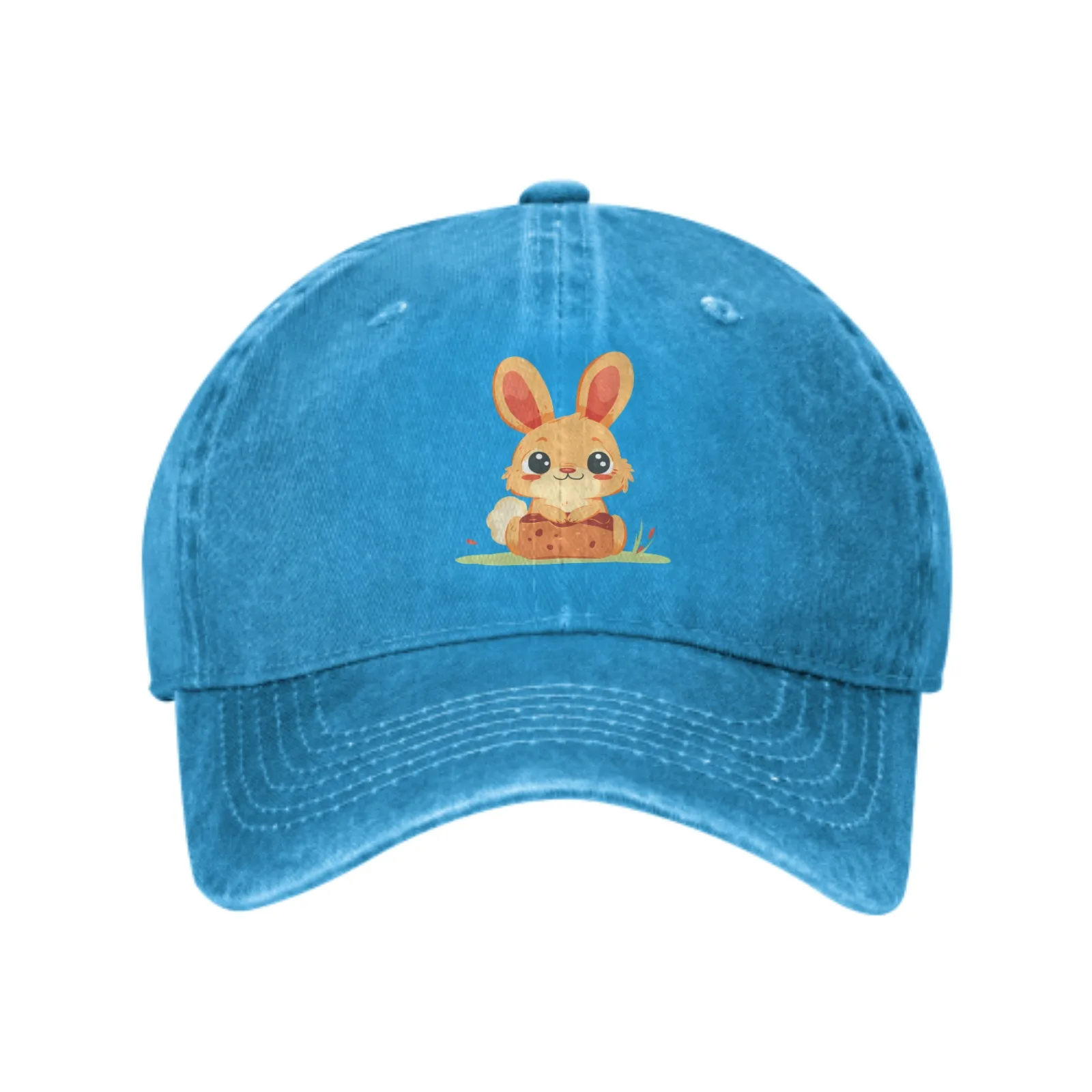 A Well Behaved Rabbit Summer Classic Fashion Men Trucker Hat Cotton Breathable Women Cowboy Cap Outdoor Leisure Basketball Caps