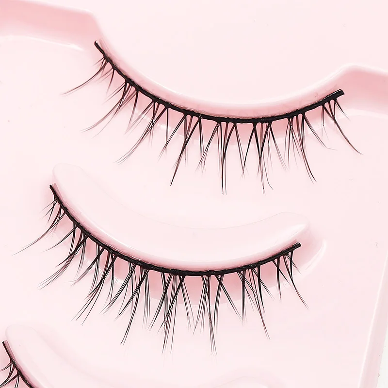 Natürliche 5 Paar Professionelle Make-up-Wimpern, Wispy Künstliche Wimpern im Koreanischen Stil, Kostenloser Versand, Cosplay Weiche Neue Manga Beauty Wimpern – Detail 2